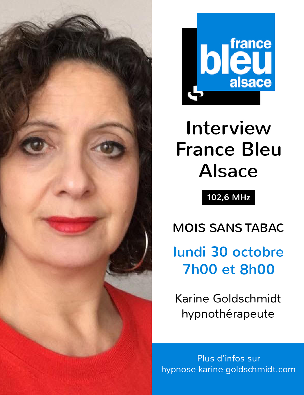 interview_karine_goldschmidt_france_bleu_#moissanstabac_hypnose_colmar